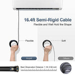 Pipe Sewer Inspection Camera, Dual Lens 1080P Industrial Endoscope, 4.5â€ Screen Waterproof Borescope Snake Camera with 6 LED, 16.4FT Semi-Rigid Cable Endoscope, 2500mAh Battery, 32GB TF Card