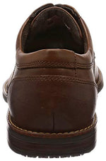 Rockport Men's Waterproof Dustin Plain Toe Business Shoes - brown -