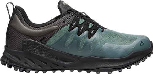KEEN Men's Zionic Low Height Waterproof All Terrain Hiking Shoes, Dark Forest/Black, 8.5