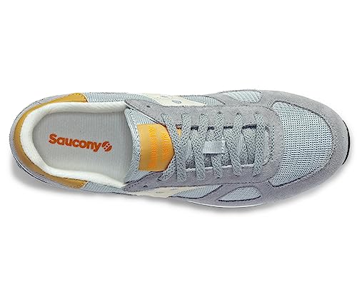 Saucony Men's Shadow Original Sneaker, Grey/Tan, 5