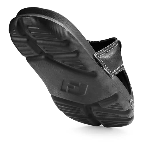 FootJoy Men's FJ Slide Previous Season Style Golf Shoes, Black, 12