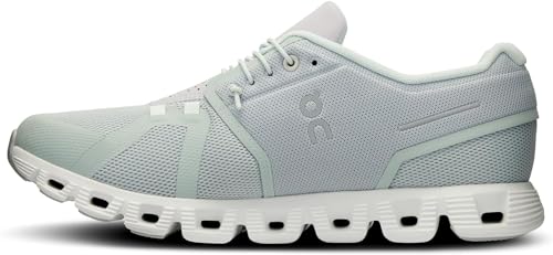 On Men's Cloud 5 Sneakers, Glacier/Glacier, 14 Medium US