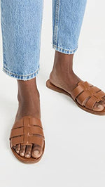 Madewell Women's Randal Boardwalk Fisherman Sandals, English Saddle, Tan, Brown, 8.5 Medium US