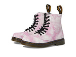 Dr. Martens 1460 Pascal (Little Kid/Big Kid) Pink Tie-Dye 2 UK (US 3 Little Kid) M