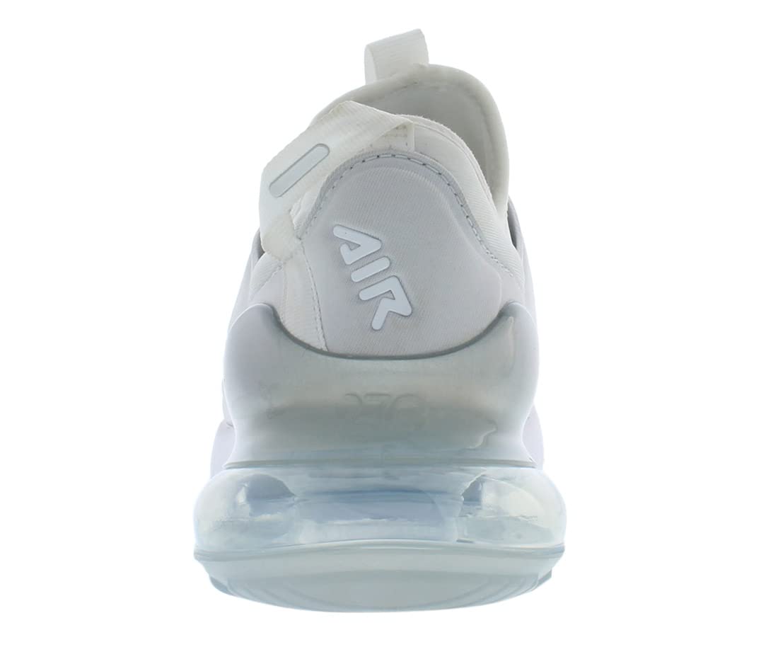 Nike Air Max 270 Extreme (Big Kid) White/White/Metallic Silver/White 4.5 Big Kid M