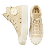 Converse Women's Chuck Taylor All Star Lift Sneakers, Oat Milk Size 8 Medium US