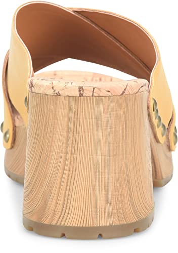 KORK-EASE Tatum Women's Heeled Sandal, Yellow (Sunflower), 7M US