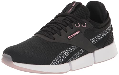 Reebok Women's Dailyfit DMX 2.5 Walking Shoe, Black/Infused Lilac/White, 7.5