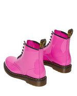 Dr. Martens Unisex 1460 Patent Leather 8 Eye Boot, Thrift Pink, 11 Women/10 Men