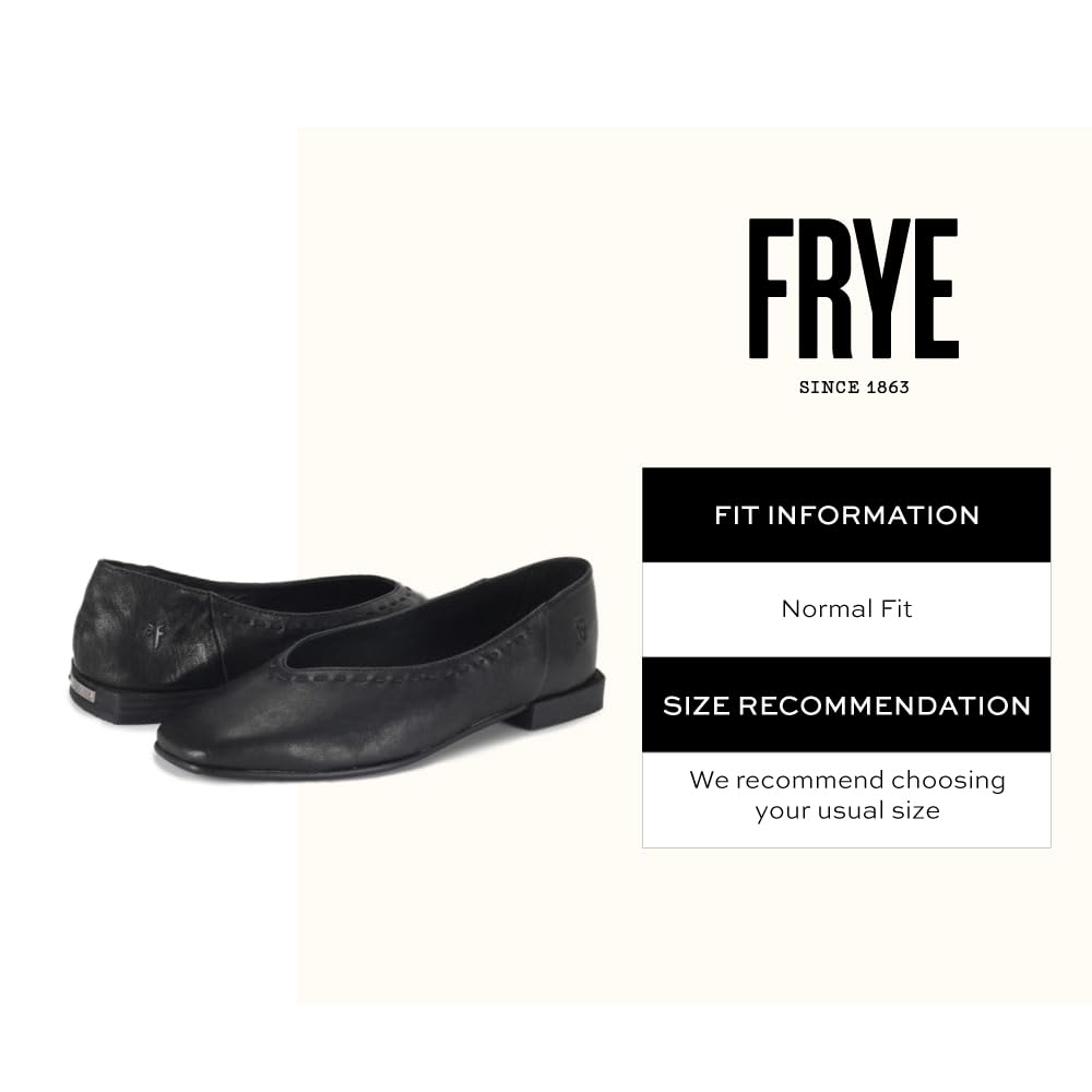 Frye Women's Claire Flat, Black - 7.5M
