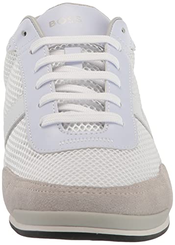 BOSS Saturn Low Profile Suede Trimmed Sneakers