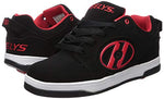 HEELYS Men's Little Kid Tennis Shoe, Black/Red, 13