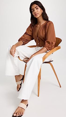 STAUD Women's New Dill Top, Tan, S