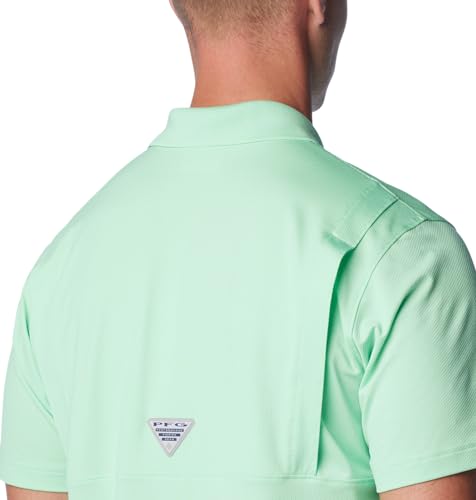 Columbia Men's Low Drag Offshore Polo, Ocean Mint, Medium