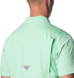 Columbia Men's Low Drag Offshore Polo, Ocean Mint, Medium