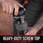 Franklin Sports Spartan OCR Plastic Water Bottle - 32 Ounces - Gray