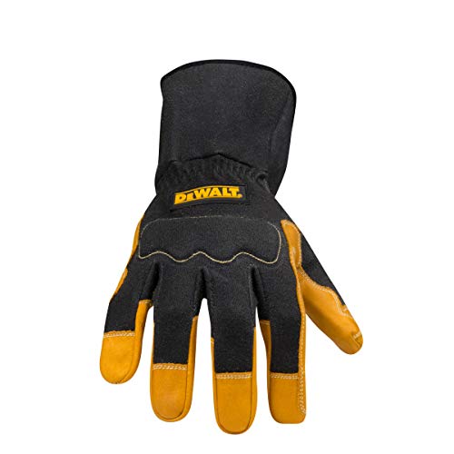 Dewalt Premium Fabricator's Gloves for Welding/Metal Fabrication, Gauntlet-Style Cuff, Small