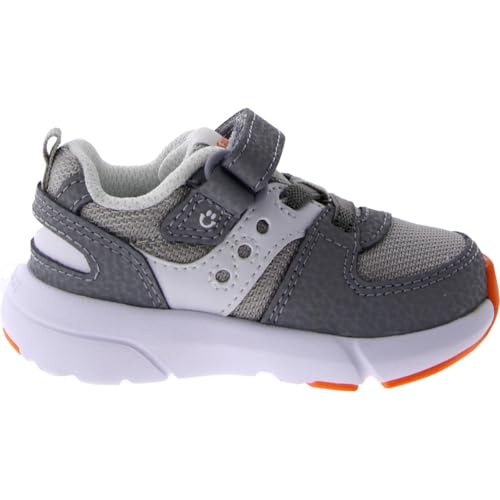 Saucony Jazz LITE 2.0 Sneaker, Grey, 10.5 US Unisex Little Kid