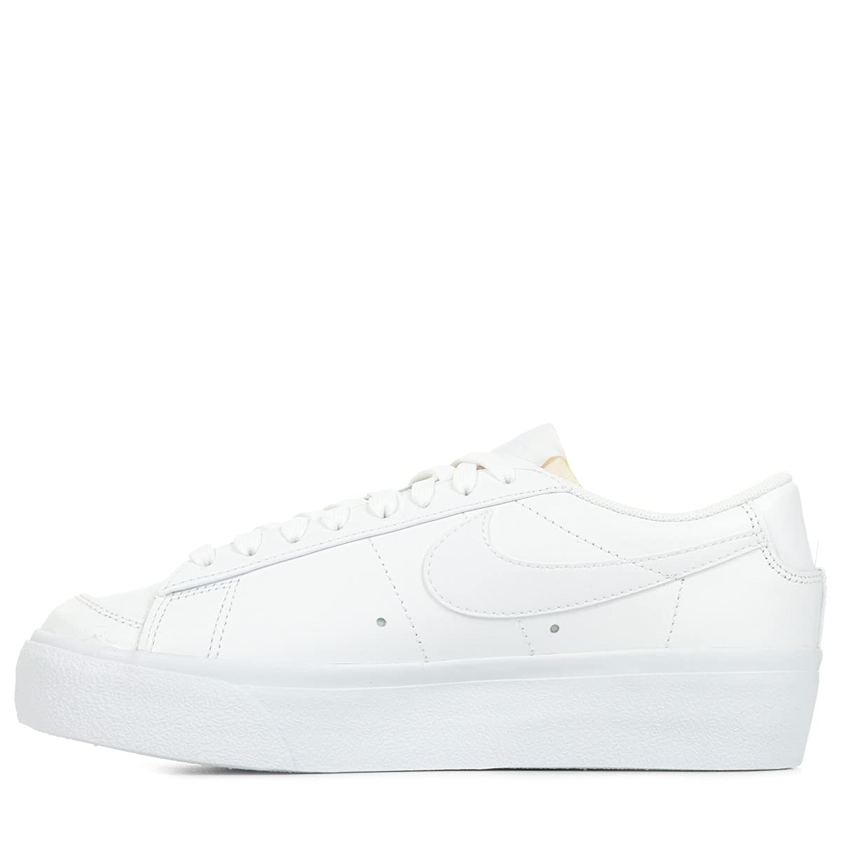 Nike Blazer Low Platform DJ0292-100 Womens Casual Shoes (White/White-Black)