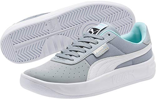 PUMA - Mens California Casual Shoes, Size: 7.5 D(M) US, Color: Quarry/Puma White/Puma White