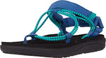 Teva Girls Voya Infinity Sandal, Waterfall/Dark Blue, 11 Little Kid