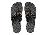 Coach Zoe Flip-Flop Black Mixed Material 6 B (M)