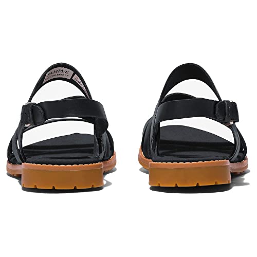 Timberland Women's Chicago Riverside Backstrap Sandal, Black Full-Grain, 7.5