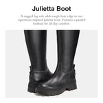 Coach Women's Julietta Leather Boot Knee High, Black, 5.5