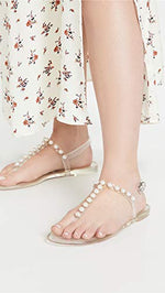 Stuart Weitzman Women's Goldie Jelly Sandals, Clear, 5 Medium US