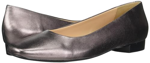 Trotters Women's Flats, Pewter Leather, 9.5 Narrow