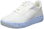 Nike Air Force 1 Crafter Flyknit Womens Trainers DC7273 Sneakers Shoes (UK 7.5 US 10 EU 42, White Pure Platinum 100)
