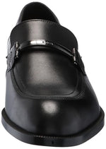 BOSS Tayil Smooth Leather Bit Loafer, Black Currant, 7.5