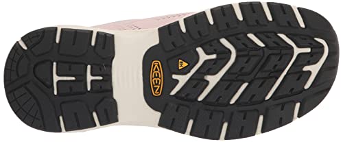 KEEN Utility Women's Sparta 2 Low Height Alloy Toe Industrial Work Shoes, Barely Pink/Black, 6.5 Wide