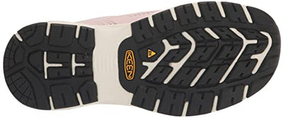 KEEN Utility Women's Sparta 2 Low Height Alloy Toe Industrial Work Shoes, Barely Pink/Black, 6.5 Wide