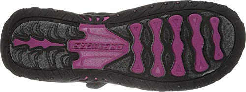 Skechers Women's Reggae-Zig Swag Flip-Flop, Black, 9.5 M US