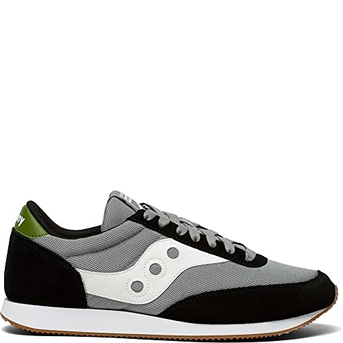 Saucony Men's Hornet Sneaker, BLACK/GREY, 5