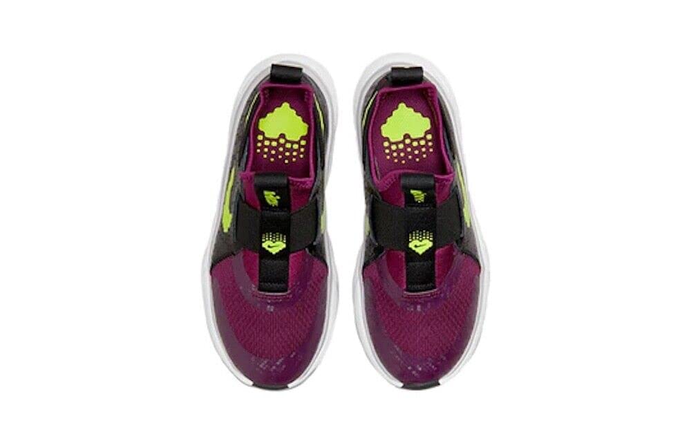 Nike Flex Plus Kids Casual Running Shoe, Sangria/Black/White/Volt, 6 Big Kid