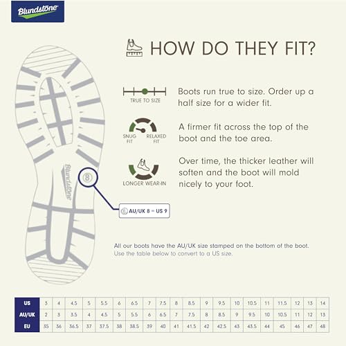 Blundstone 1944 Unisex Classic Series Chelsea Boot for Men and Women with Shock Absorption and Premium Water Resistant Leather, Rustic Brown/Mustard Black, 6.5 US Men / 8.5 US Women / 5.5 AU