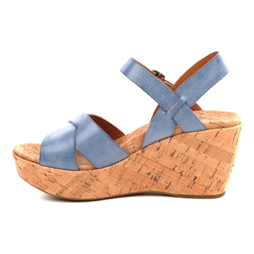 KORK-EASE Ava 2.0 Women's Wedge Sandal, Dark Blue (Jeans), 9M US