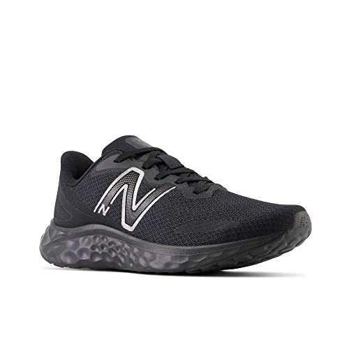 New Balance Women's Fresh Foam Arishi V4 Slip-Resistant Running Shoe, Black/Black Metallic/Black, 6.5