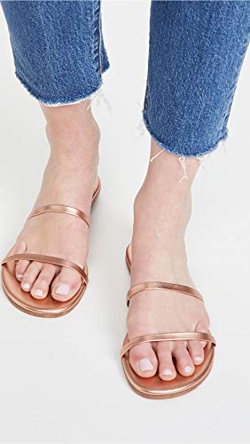 TKEES Gemma - Flats for Women - Open-Toe Silhouette - Slip-on Wear - Synthetic Lining - Synthetic Outsole Beach Pearl 9 B - Medium