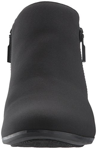 Trotters Women's Major Ankle Bootie, Black/Black, 10 Wide