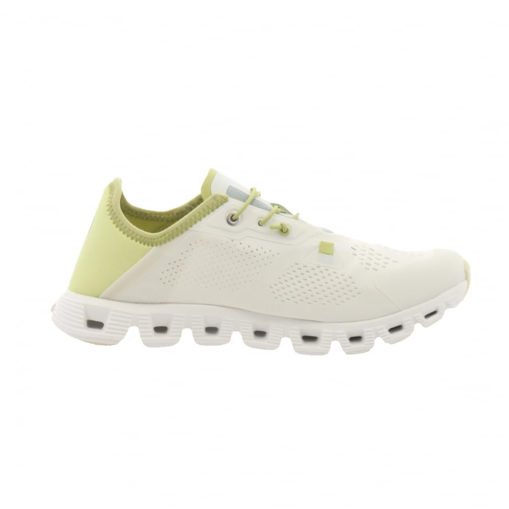 On Women's Cloud 5 Coast Running Shoes, Ivory/Acacia, 7.5 US