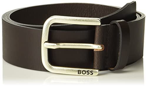 Smooth Leather Belt with Antique Engraved Buckle