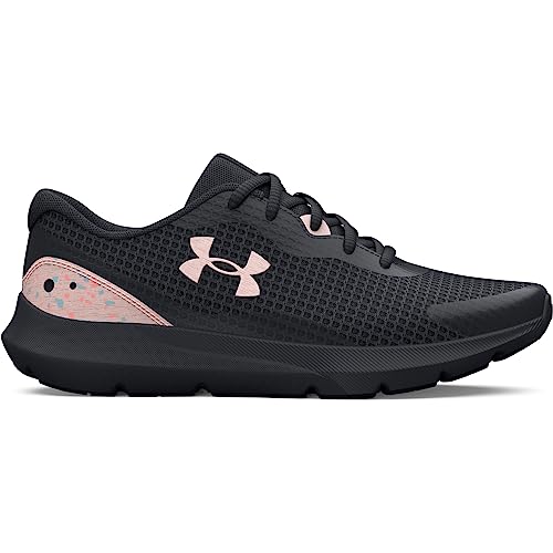 Under Armour Women's Surge 3, (116) Jet Gray/Orange Dream/Orange Dream, 8.5, US