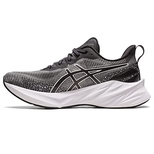 ASICS Women's NOVABLAST 3 LE Running Shoes, 6.5, White/Black
