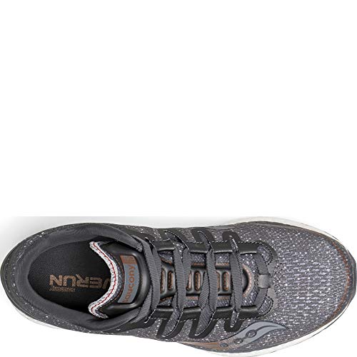 Saucony Women's Freedom ISO Running Shoe, Grey/Denim, 10.5 Medium US