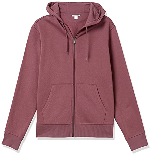 Amazon Essentials Men's Full-Zip Fleece Hoodie (Available in Big & Tall), Purple, Medium