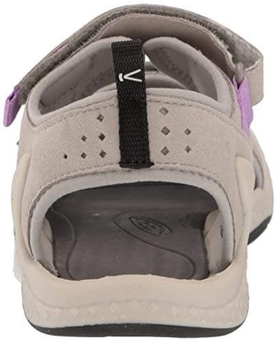 KEEN Women's Drift Creek Two Strap Open Toe Water Sandals, Drizzle/English Lavendar, 10