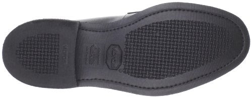 Bates Men's Leather Uniform Oxford, Black, 6 E US